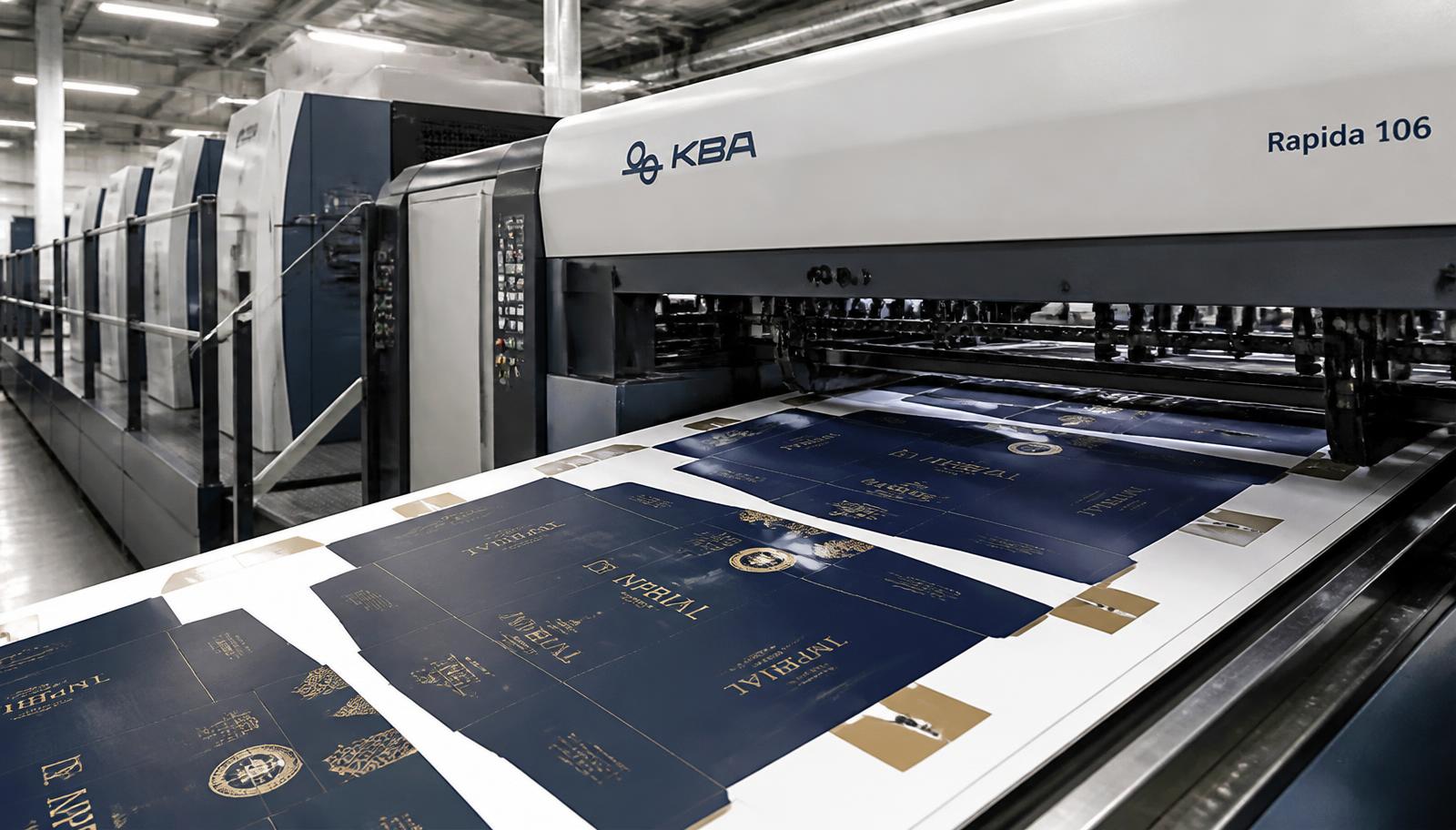 Atlas Ofset ofset baskı makinesinde karton ambalaj baskısı